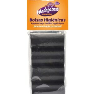 BOLSAS HIGIENICAS 4 ROLLOS DE 20 BOLSAS NEGRO