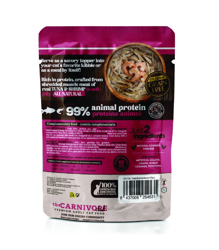 Zen Cream Salmon y Gambas 4x15gr - Imagen 2