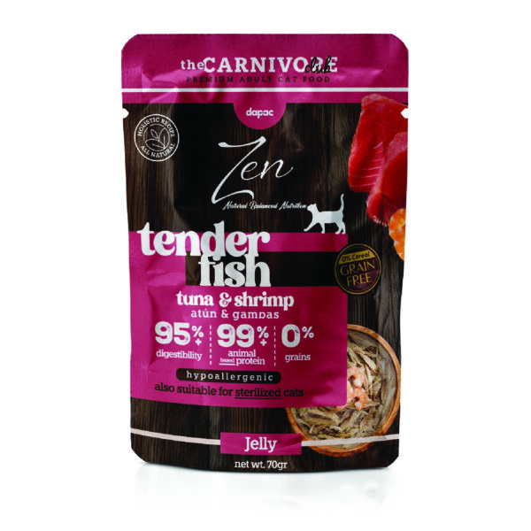 Zen Tender Fish Atun y Gambas en Gelatina 70gr