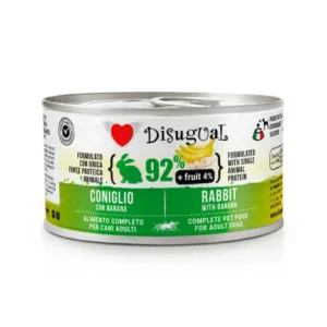 Disugual Fruit Conejo con Banana Lata para Perros
