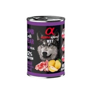 Alpha Spirit Lata Paté de Cordero con Pera para Perros 400gr