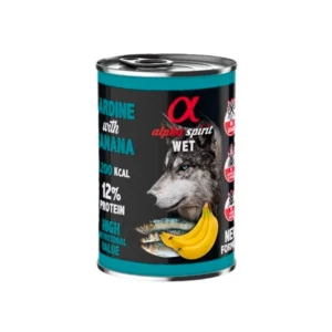 Alpha Spirit Lata Paté de Sardina con Plátano para Perros 400gr