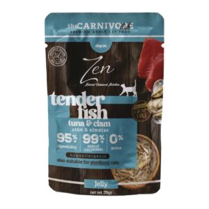 Zen Tender Fish Atún y almejas en gelatina 70gr