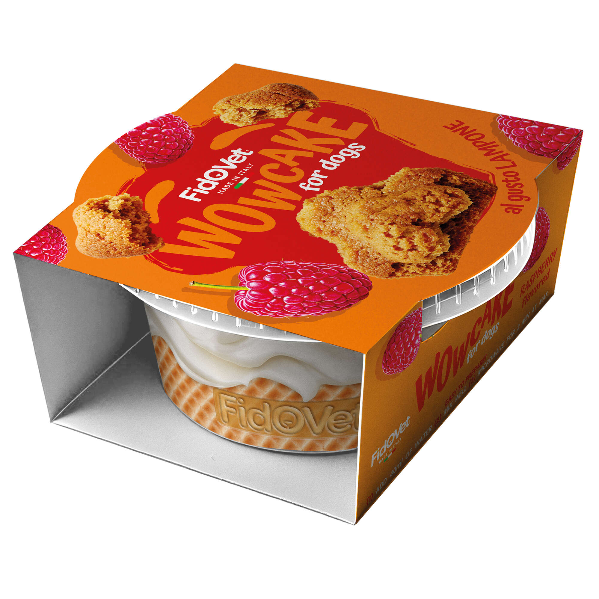 Wowcake sabor frambuesa para perros FidOVet